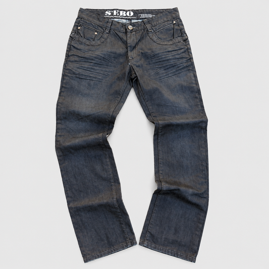Spodnie Jeansy Wax Woskowane Straight Fit