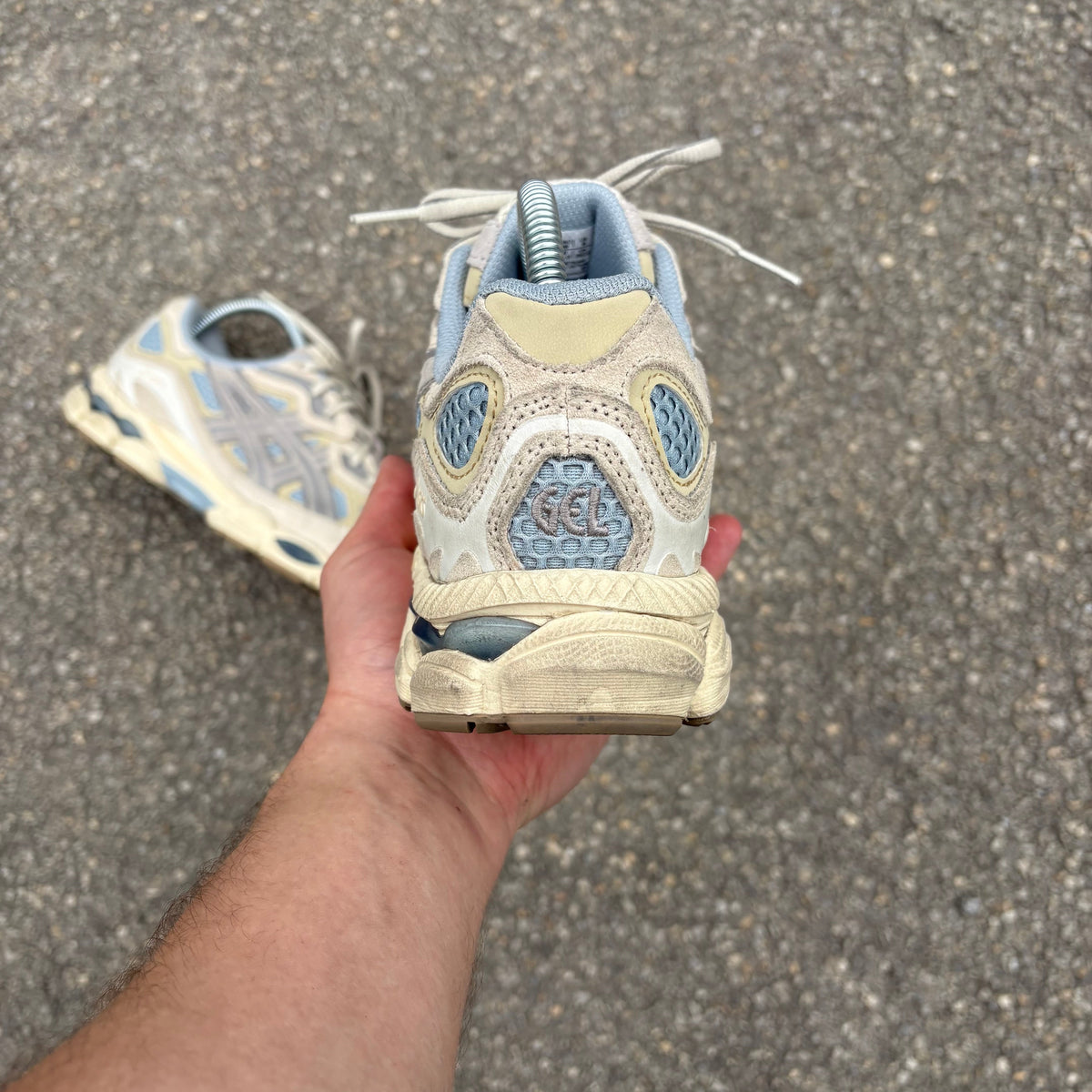 Asics Gel NYC Harbour Blue Wood Crepe