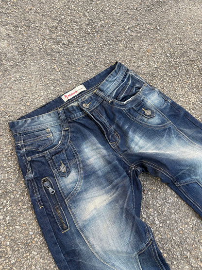Spodnie Jeansy Washed