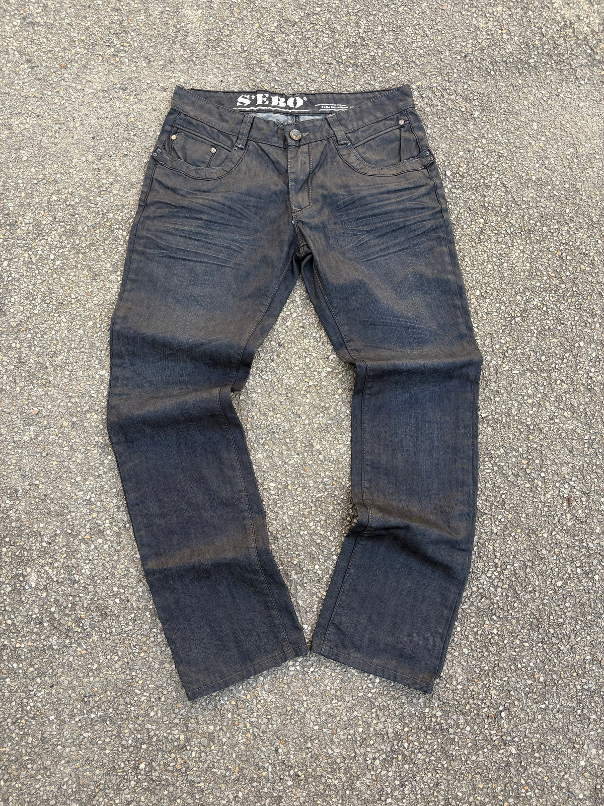 Spodnie Jeansy Wax Woskowane Straight Fit