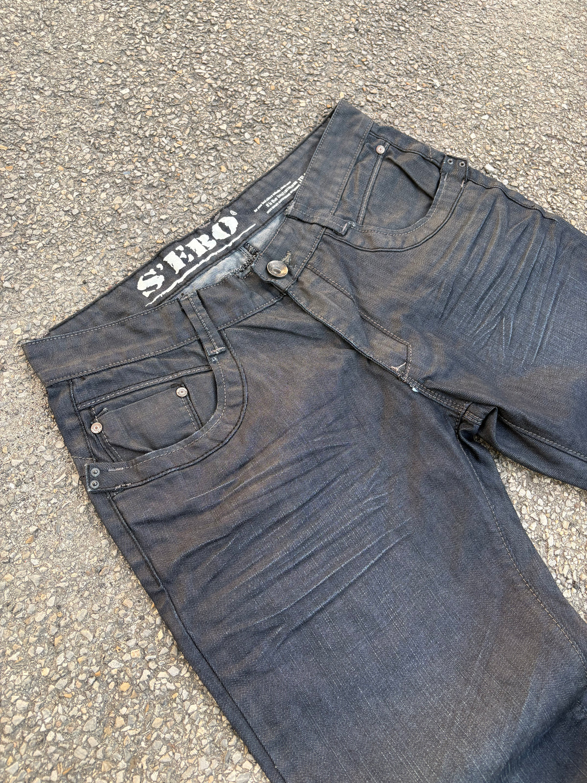 Spodnie Jeansy Wax Woskowane Straight Fit