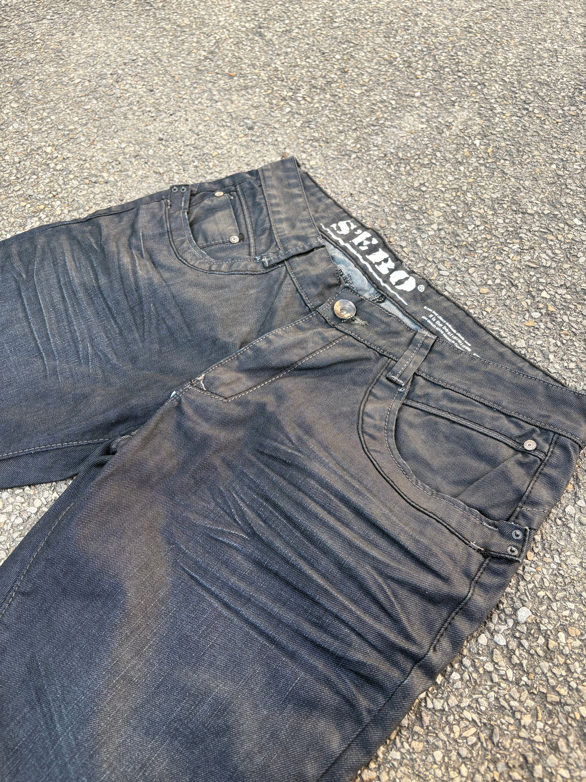 Spodnie Jeansy Wax Woskowane Straight Fit