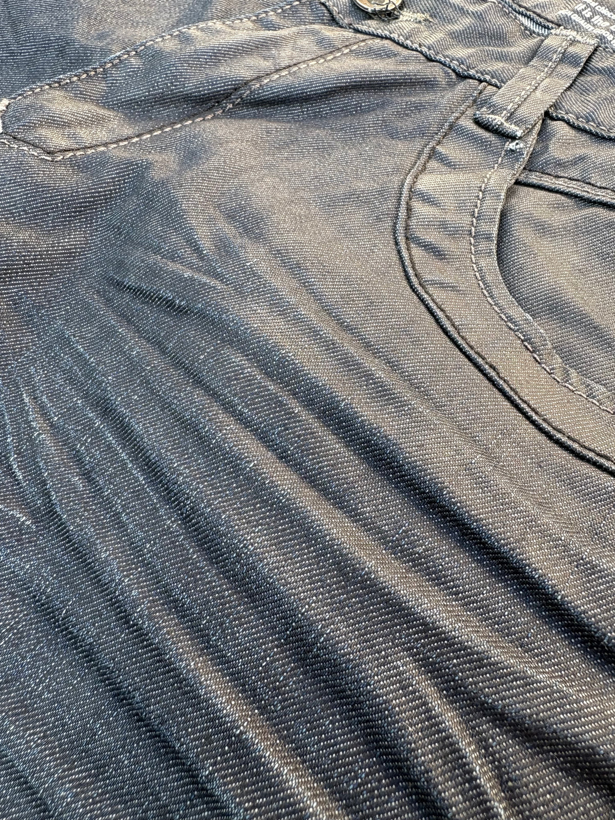 Spodnie Jeansy Wax Woskowane Straight Fit
