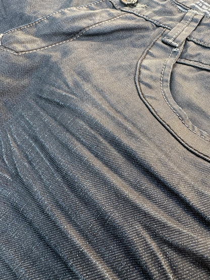 Spodnie Jeansy Wax Woskowane Straight Fit