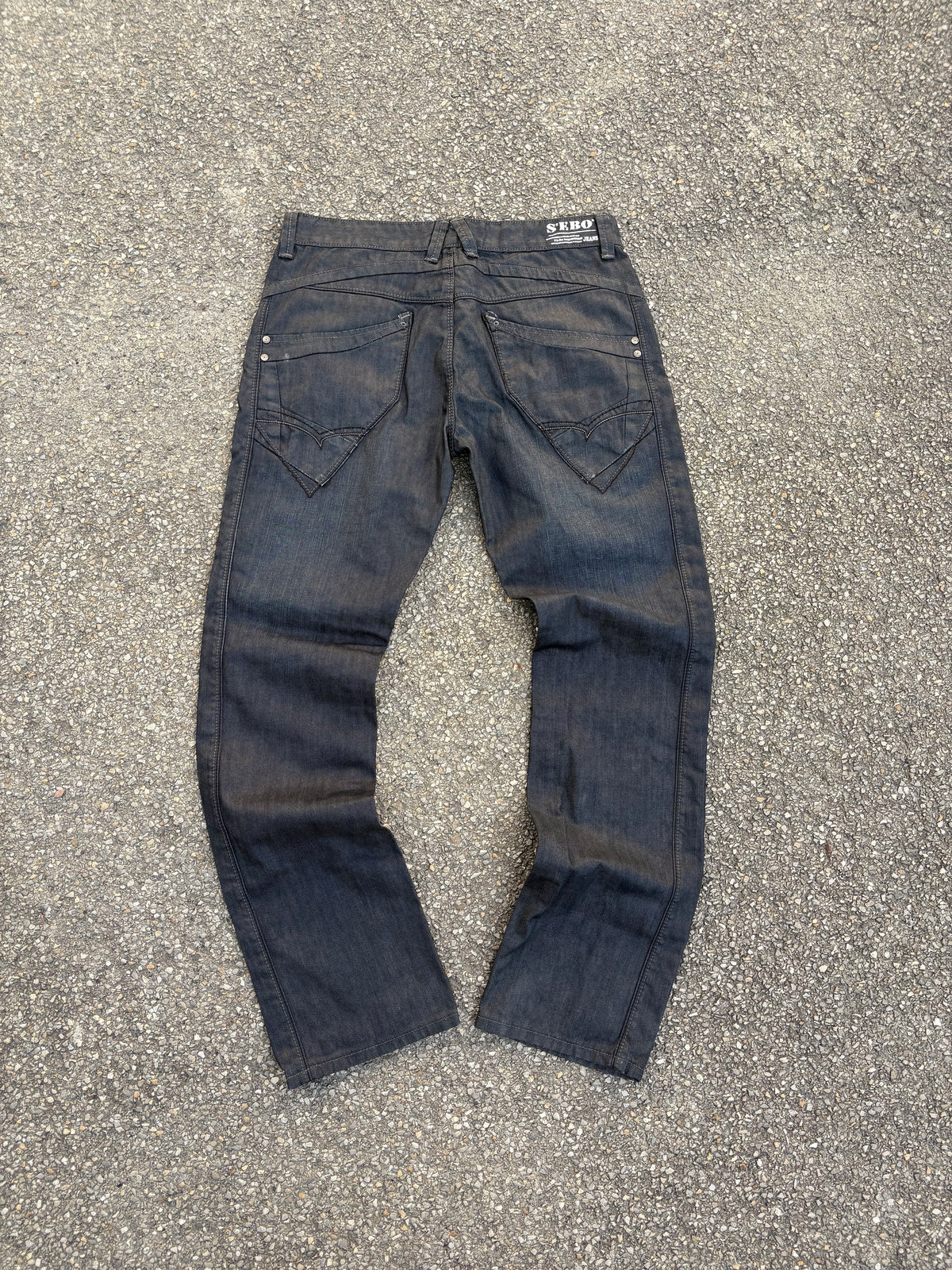 Spodnie Jeansy Wax Woskowane Straight Fit
