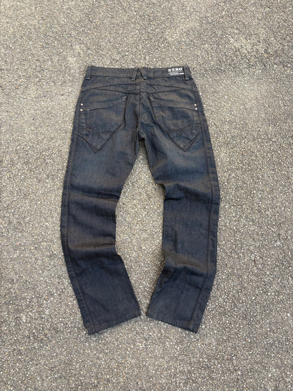 Spodnie Jeansy Wax Woskowane Straight Fit