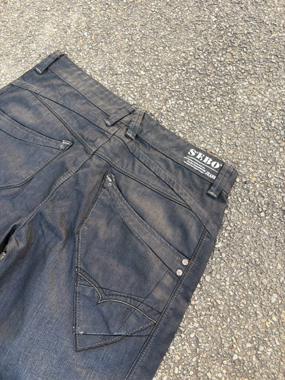 Spodnie Jeansy Wax Woskowane Straight Fit